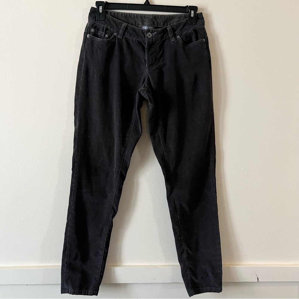 The North Face Pants Womens Gray Corduroy Mid Rise Stretch Cords Outdoor SZ 6